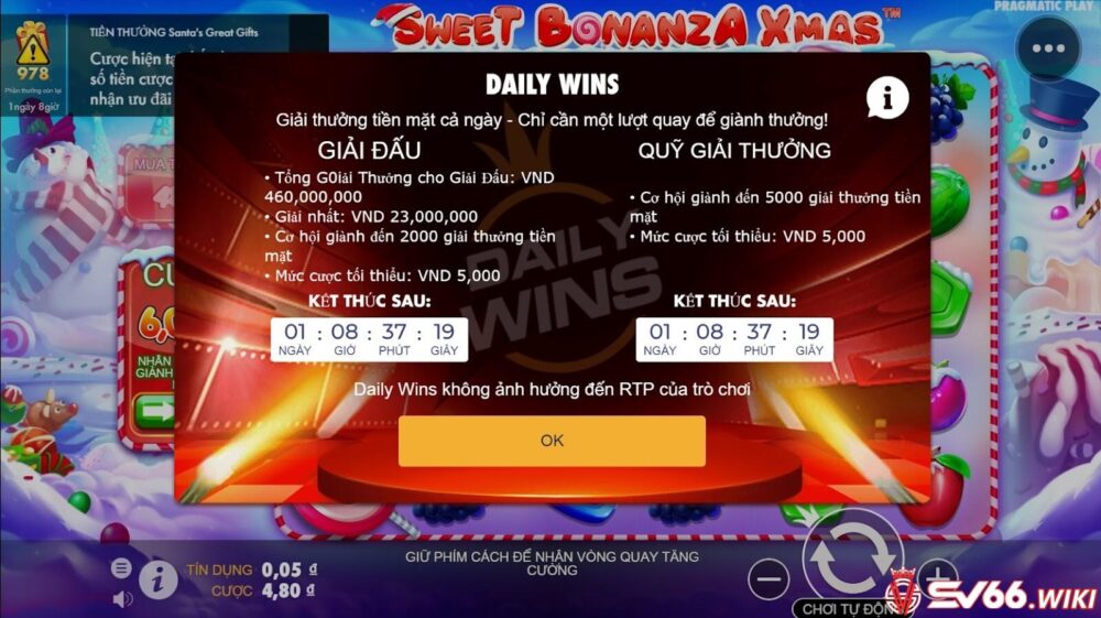 Các bước chơi game Giáng Sinh May Mắn Ngọt Ngào tại nhà cái SV66