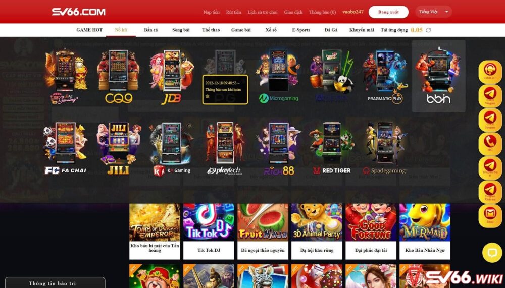 Giới thiệu chung về sảnh cược Bbin Gaming tại SV66