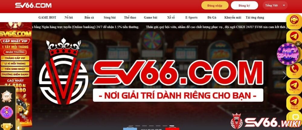 Nổ hũ - Slot đổi thưởng là một trong những sản phẩm đặc sắc nhất tại SV66