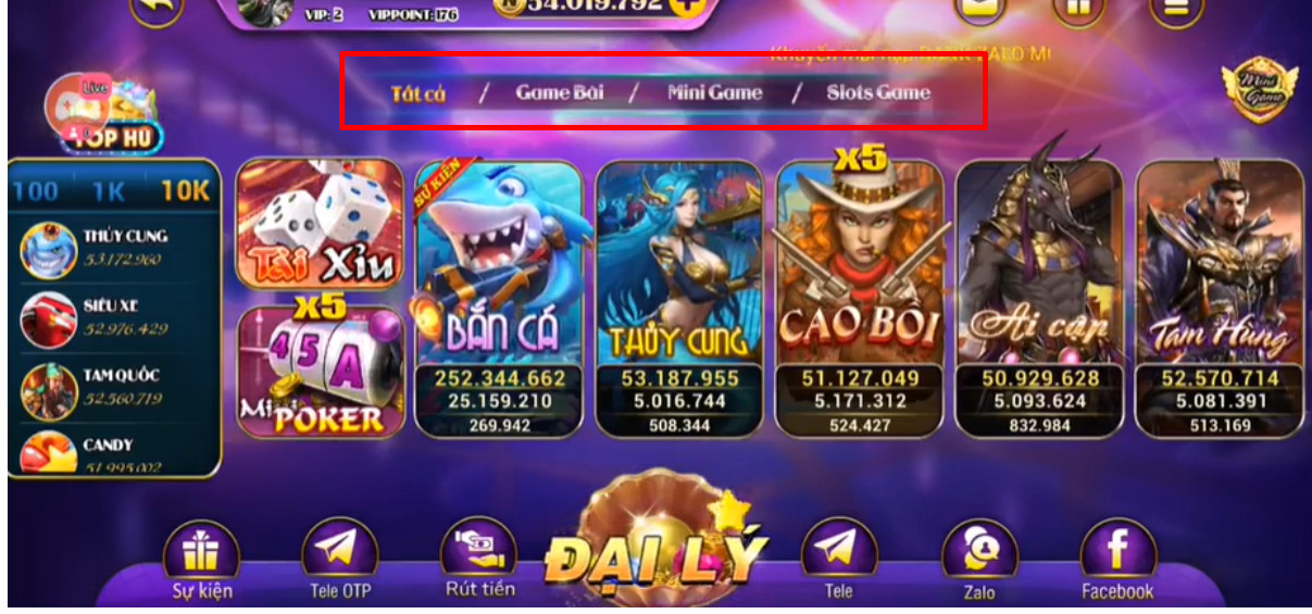 Cổng game P86 Club có những trò chơi gì?