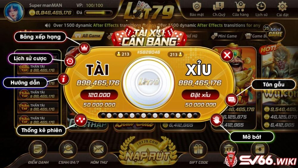 Ưu điểm vượt trội của cổng game Lot79 Club