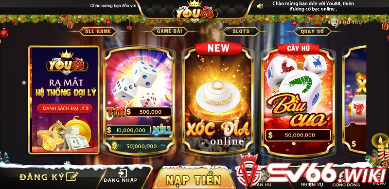 Khám phá thế giới game đẳng cấp có tại cổng game You88 