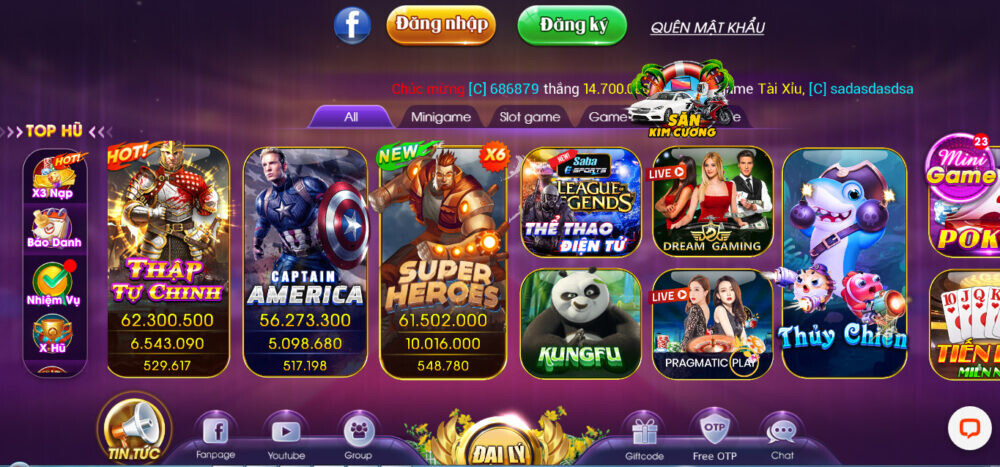 Choáng Club có game gì hấp dẫn?